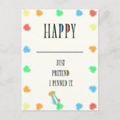 GLÜCKLICH. POSTKARTE (Vorderseite)