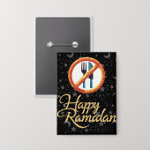 glücklich Ramadan Button (Vorderseite/Rückseite)