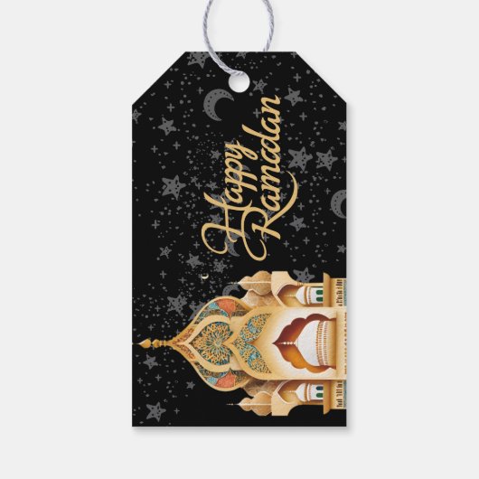 glücklich Ramadan Geschenkanhänger (Rückseite)