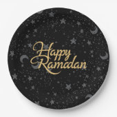 glücklich Ramadan Pappteller (Vorderseite)