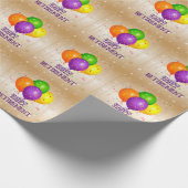 GLÜCKLICH RETIREMENT.. Lasst uns Party machen! Geschenkpapier (Ecke)