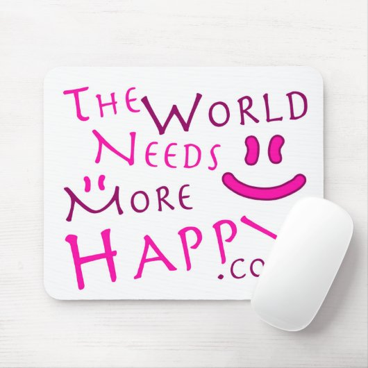 Glücklich-Rosa Mousepad (Mit Mouse)