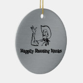 Glücklich schießende freie Räume Keramik Ornament (Rechts)