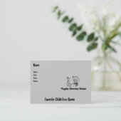 Glücklich schießende freie Räume Visitenkarte (Stehend Vorderseite)