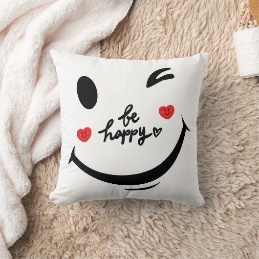 glücklich sein kissen (Decke)
