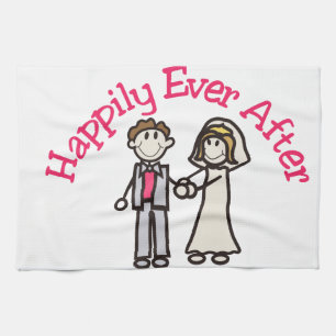 Glücklich seitdem handtuch