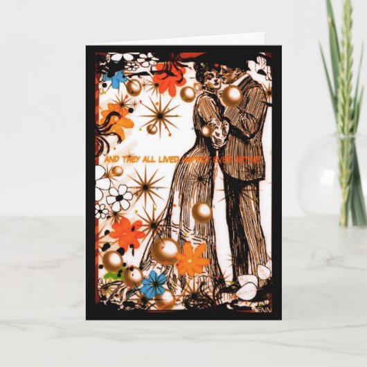 Glücklich seitdem karte (Vorderseite)