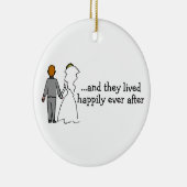 Glücklich seitdem keramik ornament (Rechts)