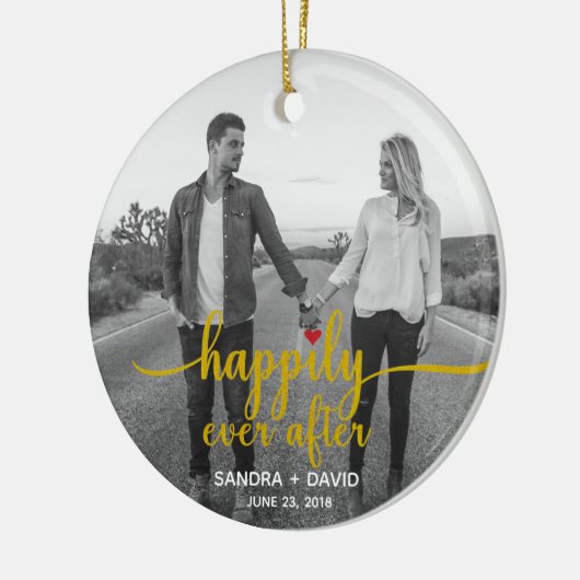 Glücklich seitdem keramikornament (Links)