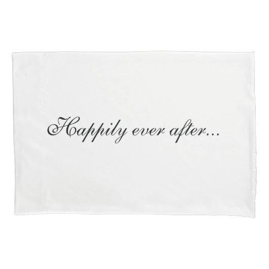 Glücklich seitdem… kissenbezug (Vorderseite-Links)