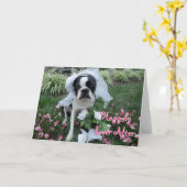 Glücklich seitdem - LEERE KARTE Lola B. Boston (Gelbe Blume)