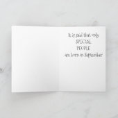 GLÜCKLICH ***SEPTEMBER*** GEBURTSTAG FÜR **HER** K KARTE (Innenseite)