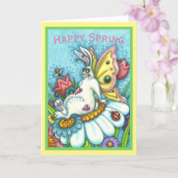 GLÜCKLICH SPRING FLUTTERBUN RABBIT, FUNNY BUNNY Bl