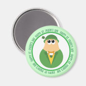 GLÜCKLICH ST. PADDY'S DAY LEPRECHAUN GIFT MAGNET (Vorderseite/Rückseite)