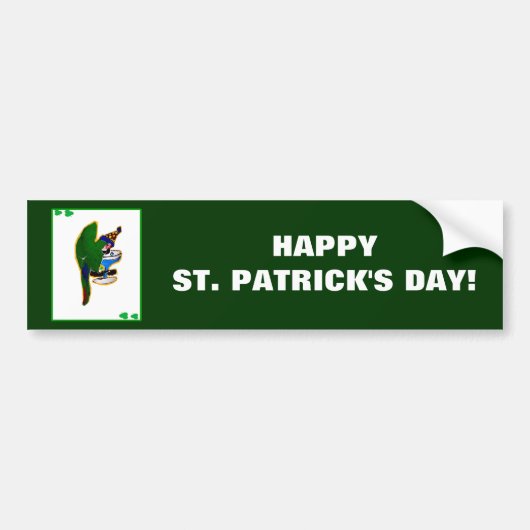 GLÜCKLICH ST. PATRICK'S DAY! AUTOAUFKLEBER (Vorne)
