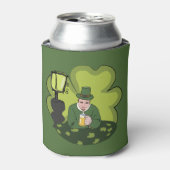 "GLÜCKLICH ST. PATRICK'S DAY" LEPRECHAUN DOSENKÜHLER (Kanne Vorderseite)