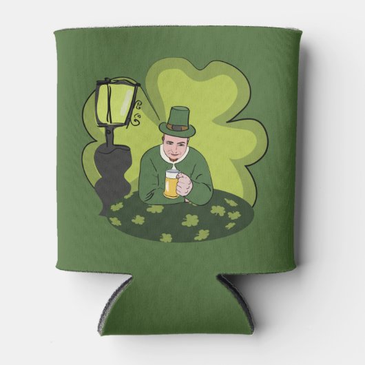"GLÜCKLICH ST. PATRICK'S DAY" LEPRECHAUN DOSENKÜHLER (Vorderseite)