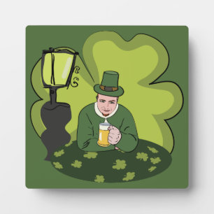 "GLÜCKLICH ST. PATRICK'S DAY" LEPRECHAUN FOTOPLATTE