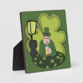 "GLÜCKLICH ST. PATRICK'S DAY" LEPRECHAUN FOTOPLATTE (Vorderseite)