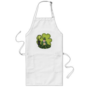 "GLÜCKLICH ST. PATRICK'S DAY" LEPRECHAUN LANGE SCHÜRZE