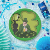"GLÜCKLICH ST. PATRICK'S DAY" LEPRECHAUN PAPPTELLER (Party)