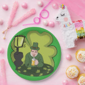 "GLÜCKLICH ST. PATRICK'S DAY" LEPRECHAUN PAPPTELLER (Party)