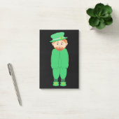 "GLÜCKLICH ST. PATRICK'S DAY" LEPRECHAUN POST-IT KLEBEZETTEL (Büro)