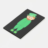 "GLÜCKLICH ST. PATRICK'S DAY" LEPRECHAUN POST-IT KLEBEZETTEL (angewinkelt)