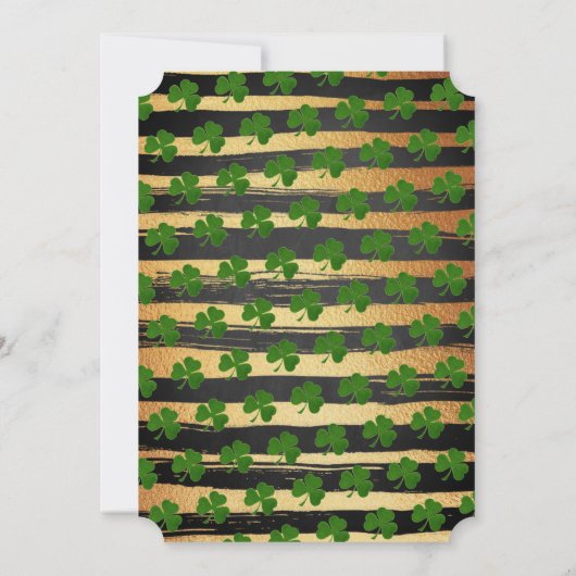 Glücklich! St. Patrick's Day Party Einladungen (Rückseite)