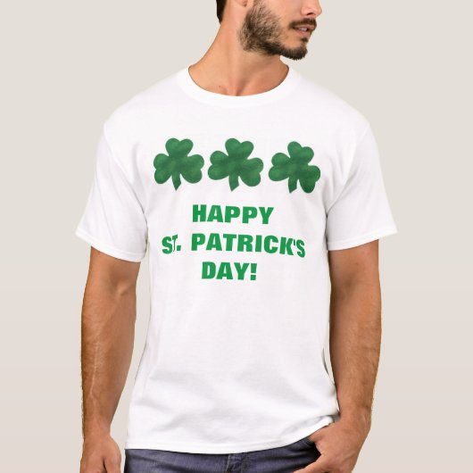 GLÜCKLICH ST. PATRICK'S DAY T-Shirt (Vorderseite)