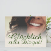Glücklich steht Dir gut! (Stehend Vorderseite)