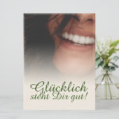 Glücklich steht Dir gut! (Stehend Vorderseite)