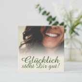 Glücklich steht Dir gut! (Stehend Vorderseite)