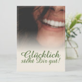 Glücklich steht Dir gut! (Stehend Vorderseite)