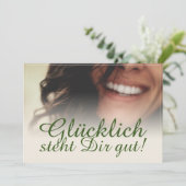 Glücklich steht Dir gut! (Stehend Vorderseite)
