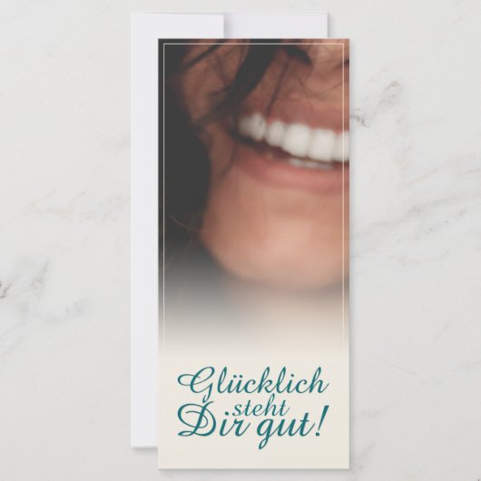 Glücklich steht Dir gut! (Vorderseite)