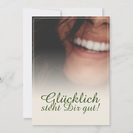 Glücklich steht Dir gut! (Vorderseite)