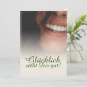 Glücklich steht Dir gut! (Stehend Vorderseite)