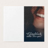 Glücklich steht Dir gut! - Blau (Außenseite Aufgefaltet)