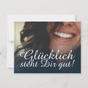 Glücklich steht Dir gut! - Blau
