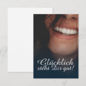 Glücklich steht Dir gut! - Blau (Vorne/Hinten)