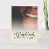 Glücklich steht Dir gut! Karte (Vorderseite)