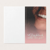 Glücklich steht Dir gut! - Rosé (Außenseite Aufgefaltet)