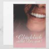 Glücklich steht Dir gut! - Rosé (Vorne/Hinten)