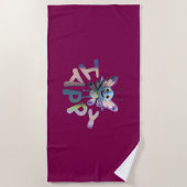 GLÜCKLICH STRANDTUCH (Vorderseite)