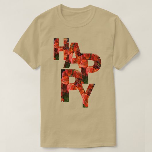 glücklich T-Shirt (Design vorne)