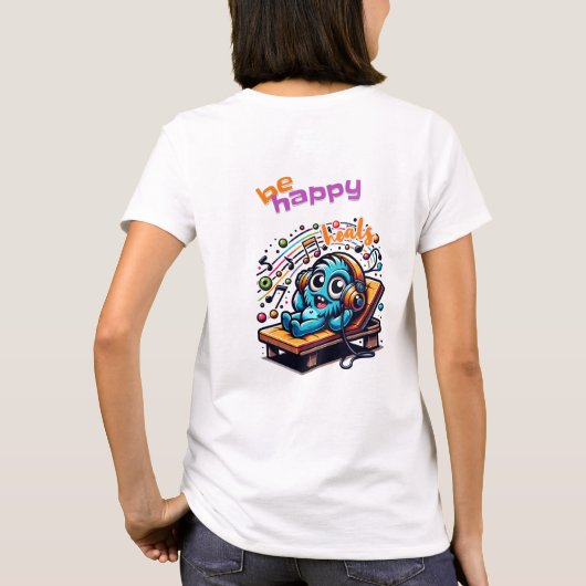 Glücklich T-Shirt (Rückseite)