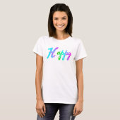 glücklich T-Shirt (Vorne ganz)