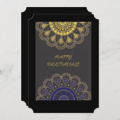 glücklich tiefavali feiertagskarte (Vorne/Hinten)