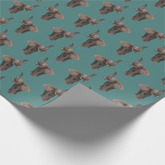 Glücklich Trumpf-Elefant Geschenkpapier (Ecke)